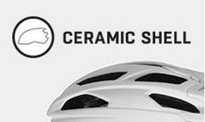 Ein Ceramic Shell Fahrradhelm vom Alpina in einer grafischen Darstellung.