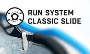 Das Alpina Run System Classic Slide in grafischer Darstellung.