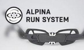 Darstellung des ALPIN Run Systems von ALPINA-Helmen