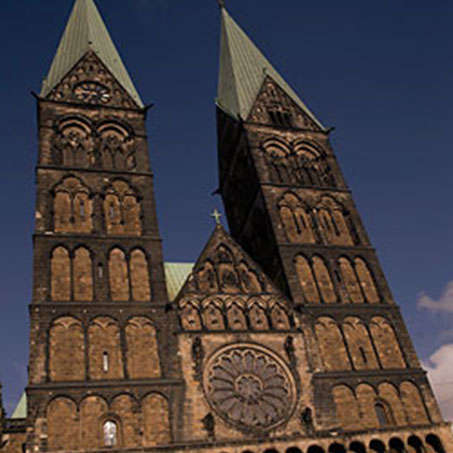 Die 2 Türme der Bremer Kirche.
