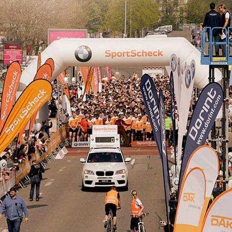 Der SportScheck Stadtlauf in Chemnitz kurz vor dem Start.