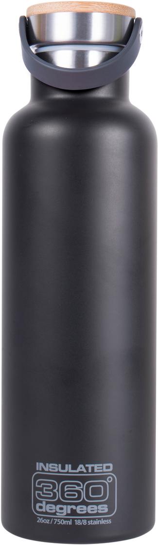 360&deg; degrees Vacuum insulated Isolierflasche black