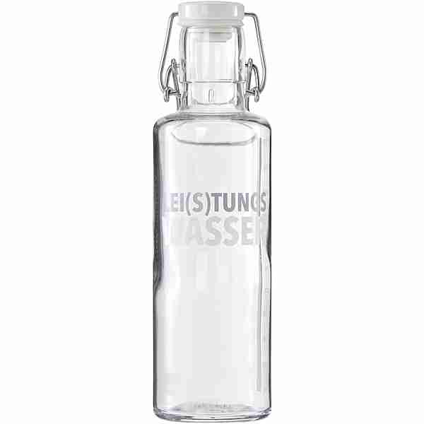 soulbottles Lei(s)tungswasser Trinkflasche transparent-weiß