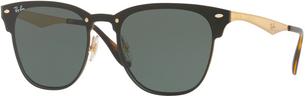 RAY-BAN Blaze Clubmaster 0RB3576N Sonnenbrille gold striped