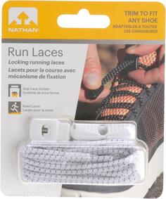 Rückansicht von NATHAN Run Laces Schuhbänder white