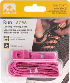 Rückansicht von NATHAN Run Laces Schuhbänder pink