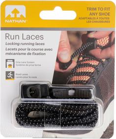 Rückansicht von NATHAN Run Laces Schuhbänder black