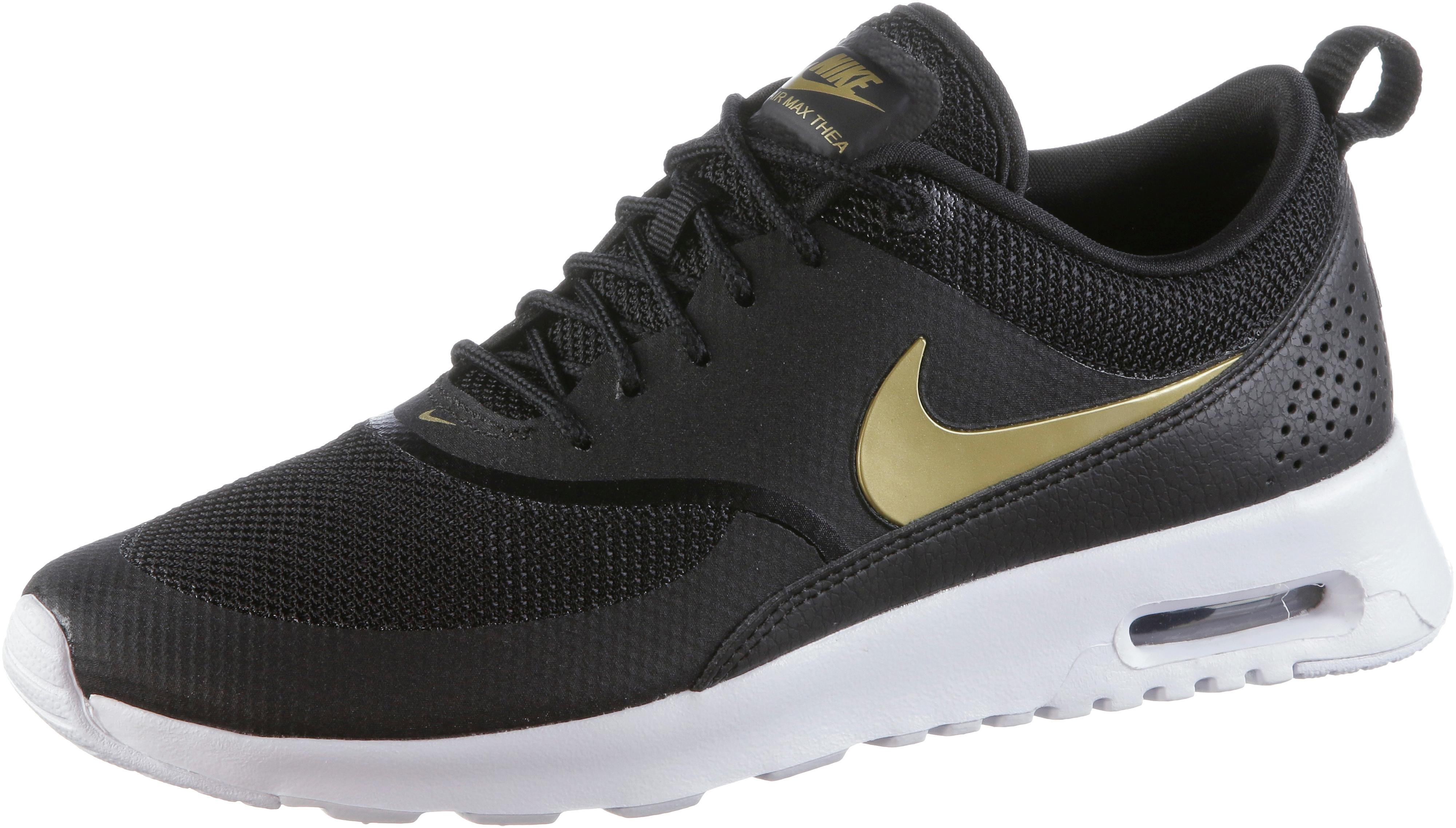 nike air max thea damen schwarz gold