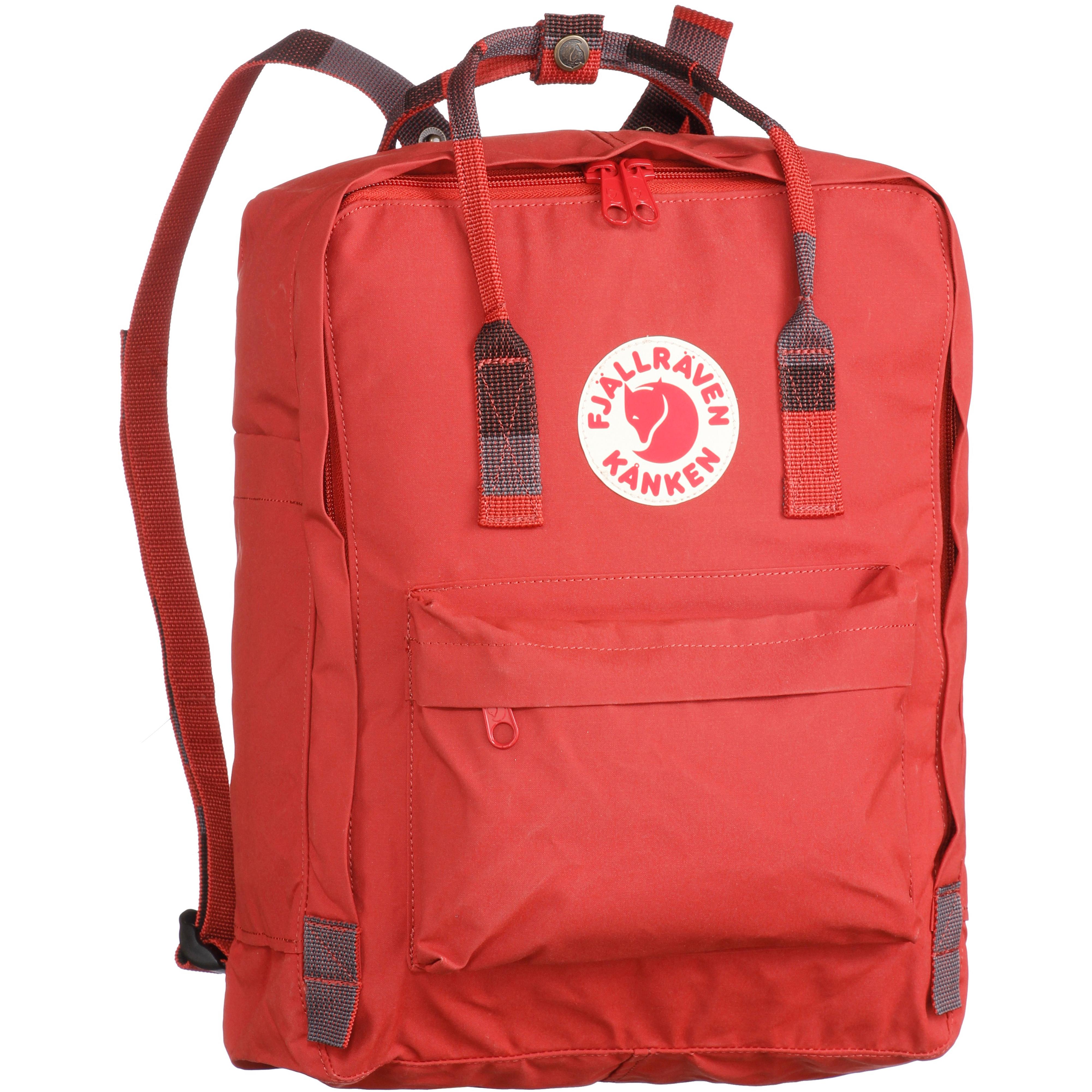 fjallraven deep red random blocked