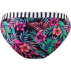 Rückansicht von VENICE BEACH Summer Bikini Hose Damen blumendruck marine