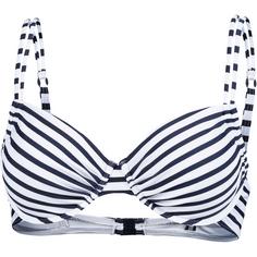 VENICE BEACH Summer Bikini Oberteil Damen marine-weiß gestreift