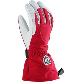 Hestra Heli Skihandschuhe Damen red-offwhite
