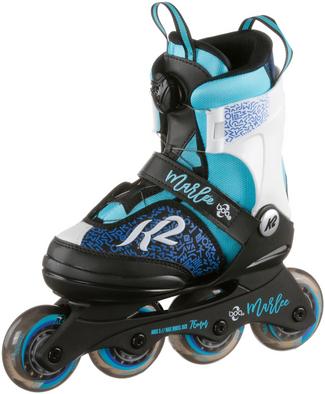 K2 Marlee Boa Fitness Skates Kinder schwarz-blau-t&uuml;rkis-grau