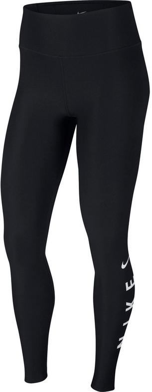 Nike Power High Brand Read Graphic Gym Tights Damen black-white