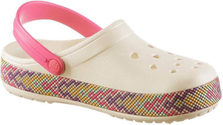 Crocs Crocs Crocband Gallery Badelatschen Damen - oyster - 0 | SportScheck