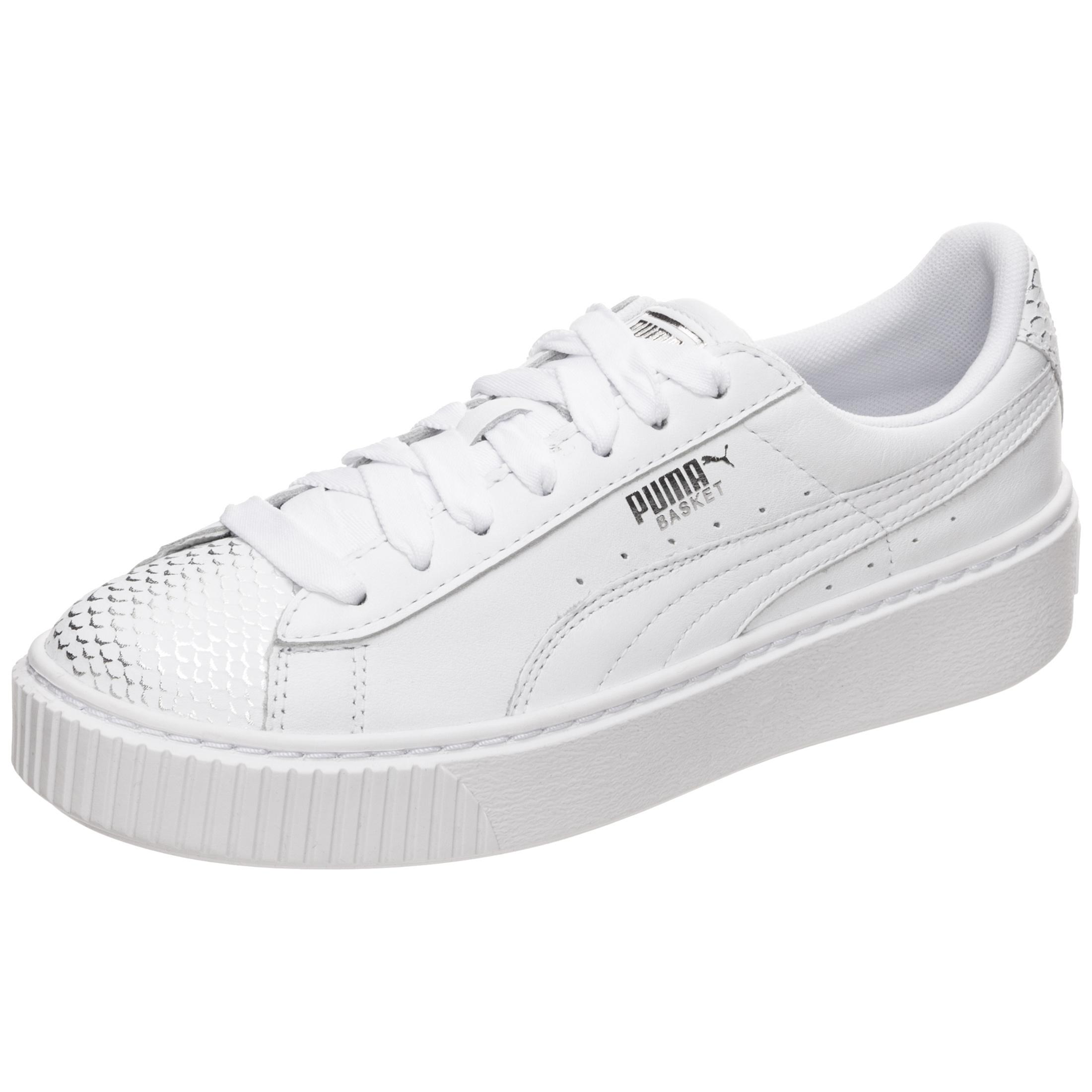 PUMA Basket Platform Ocean Sneaker Damen weiß / gold im Online Shop von SportScheck kaufen PUMA Basket Platform Ocean Sneaker Damen weiß / gold im Online Shop von SportScheck kaufen