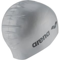 Rückansicht von Arena Classic Silicone Badekappe silber