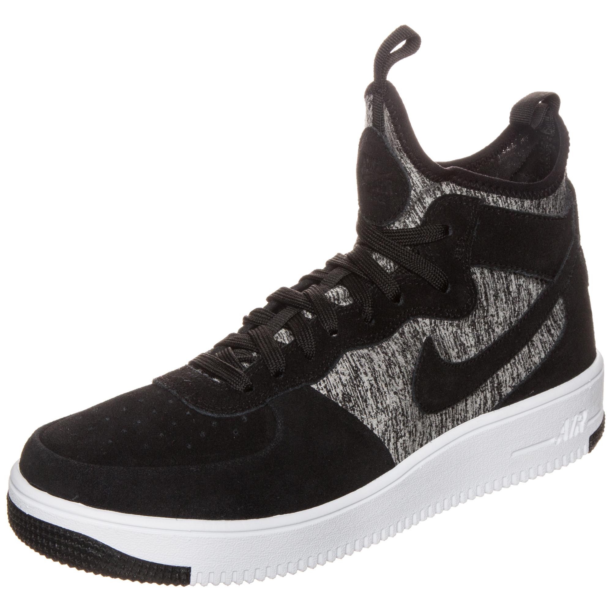 nike air force 1 mid schwarz herren