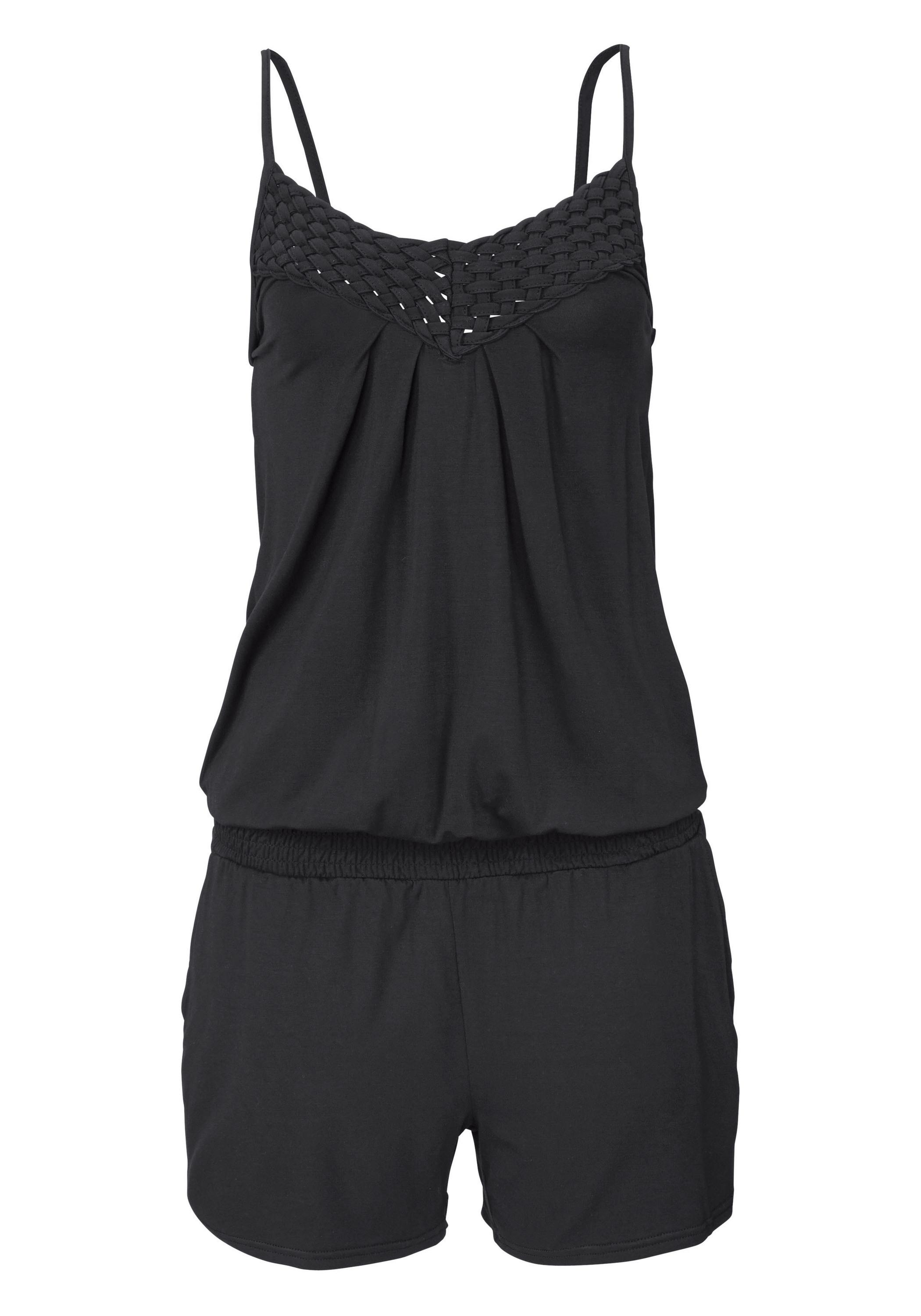 Lascana Jumpsuit Damen Schwarz Im Online Shop Von Sportscheck Kaufen