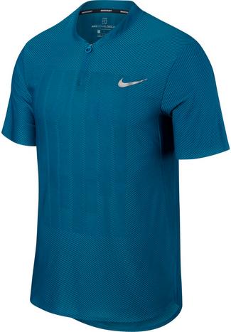 Nike French Open NKCT ZNL CL ADV POLO PS NT Tennis Polo Herren GREEN ABYSS/GREEN ABYSS/(METALLIC SILVER)