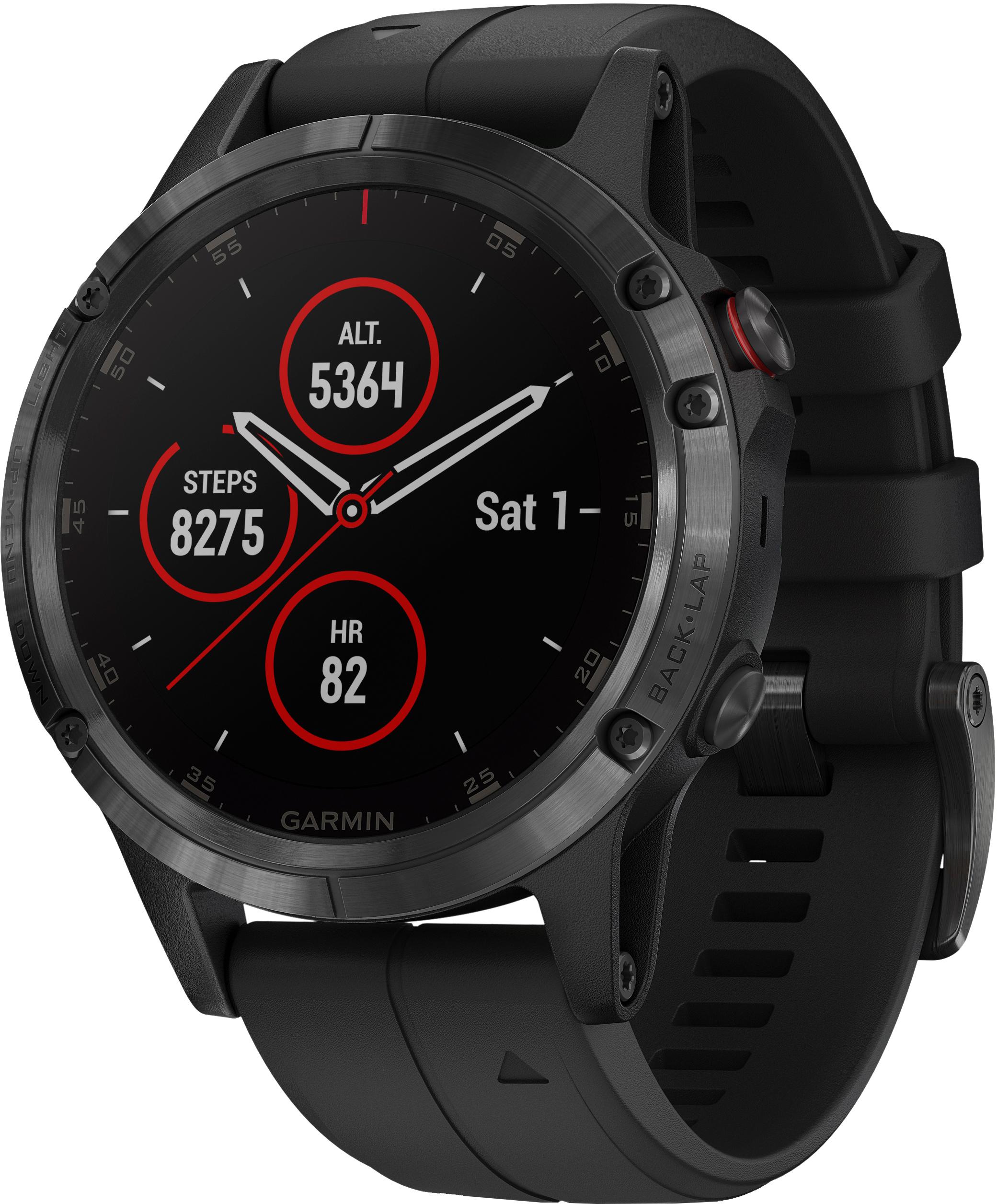 Image of Garmin FENIX 5 PLUS SAPHIRE BLACK Sportuhr