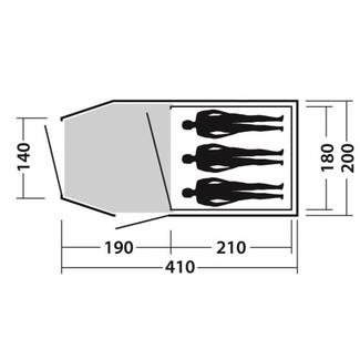 easy camp Spirit 300 Tunnelzelt Gr&uuml;n