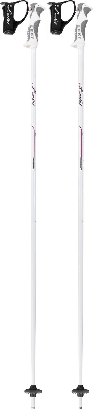 LEKI Giulia S Alpinskistock Damen wei&szlig;/anthrazit-berry