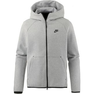 Nike NSW TECH FLEECE Kapuzenjacke Herren dk grey heather-black-black