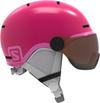 Salomon Grom Visor Helm Kinder - glossy-pink