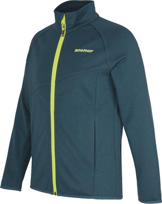 Ziener Funktionsjacke Kinder methyl blue melange-lightgreen
