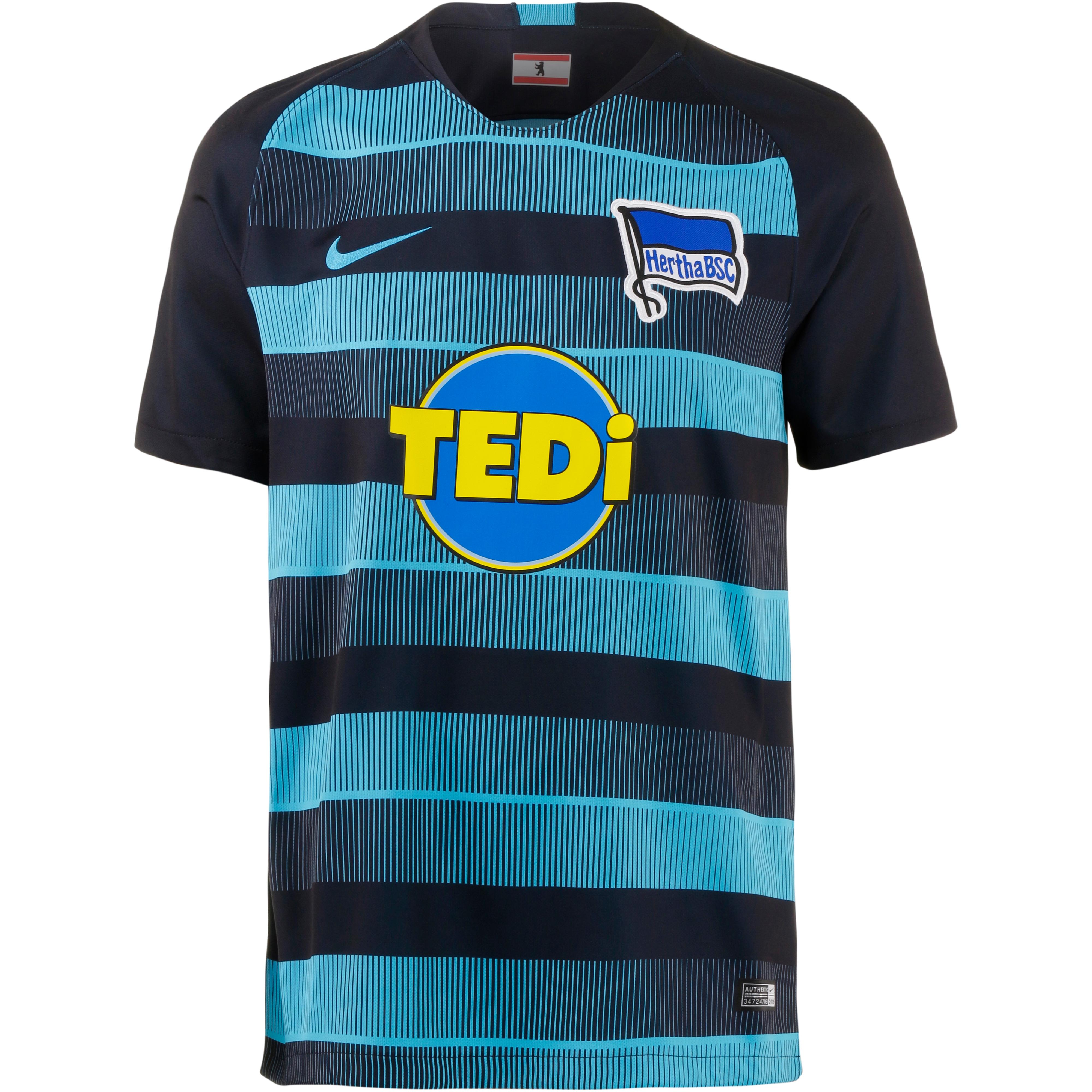 Nike Hertha Bsc 18 19 Auswarts Trikot Herren Dark Obsidian Chlorine Blue Chlorine Blue Im Online Shop Von Sportscheck Kaufen