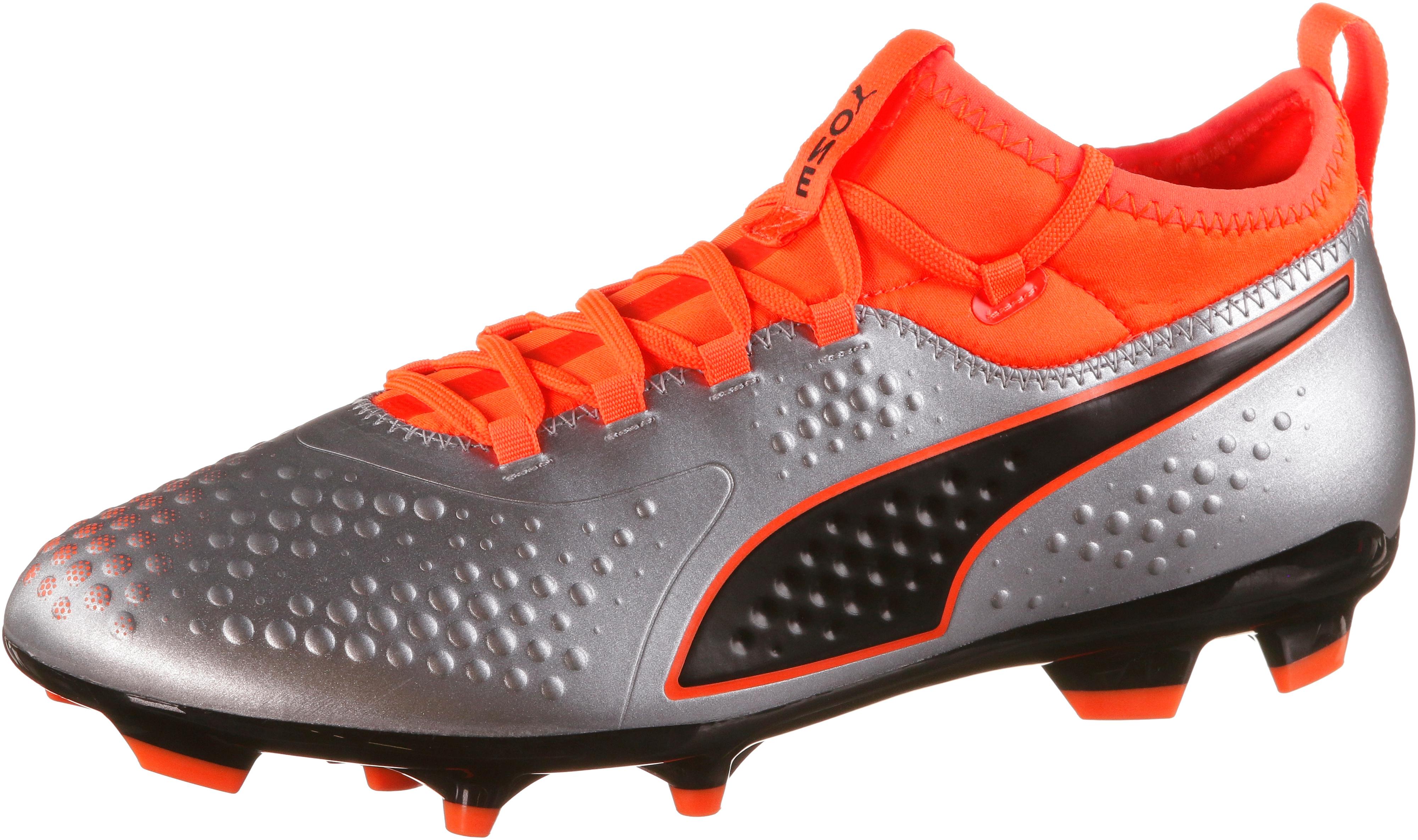 Puma Puma One 3 Lth Fg Fussballschuhe Puma Silver Shocking Orange Puma Black Im Online Shop Von Sportscheck Kaufen