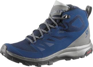 Salomon OUTline Mid GTX Wanderschuhe Herren medieval blue-castor gray-green milieu