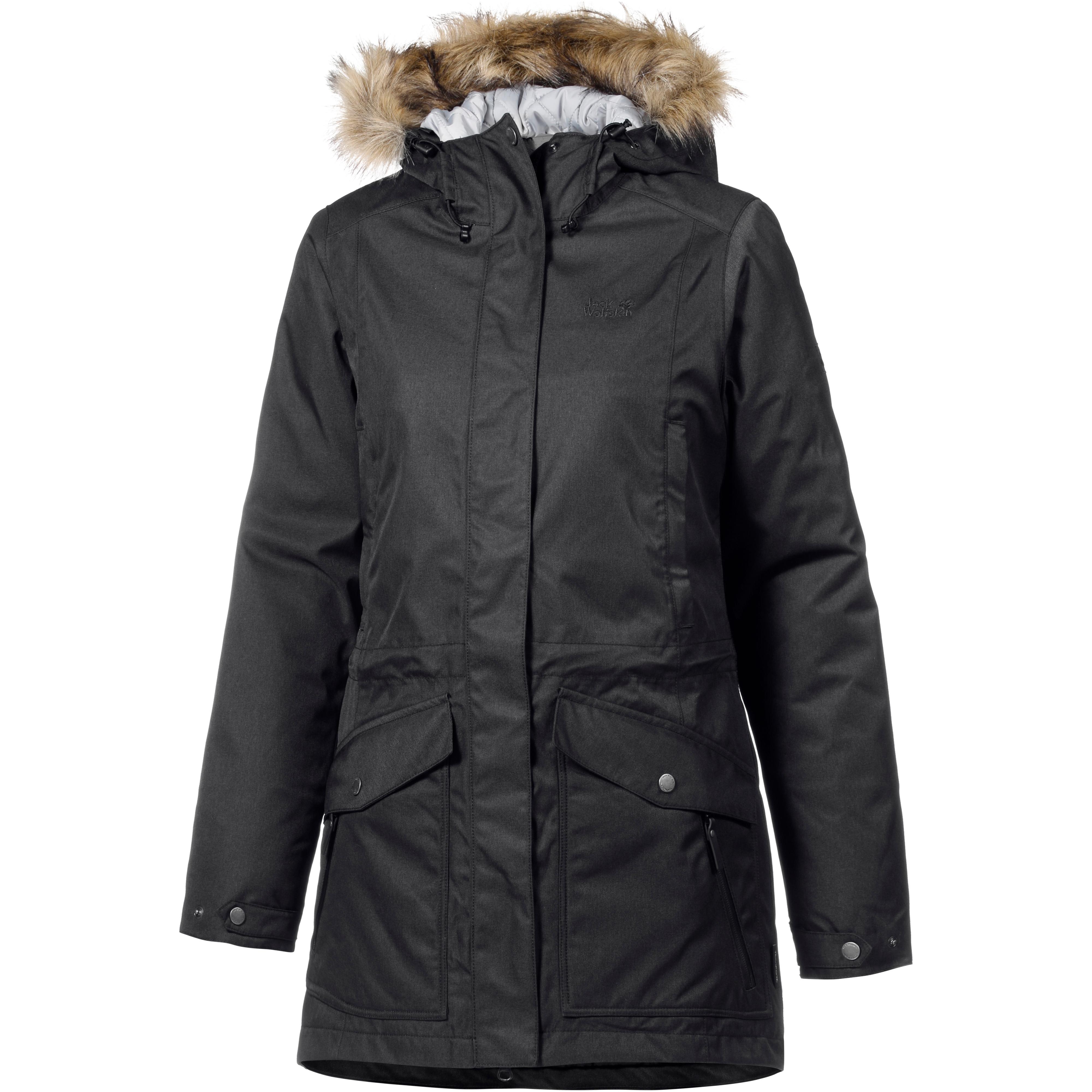 Jack Wolfskin Costal Range Parka Damen black im Online Shop von SportScheck kaufen