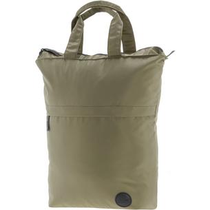 Enter Shopper army green heavy nylon-black leather