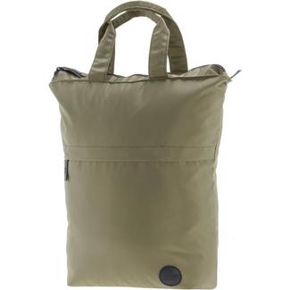 Enter Shopper army green heavy nylon-black leather
