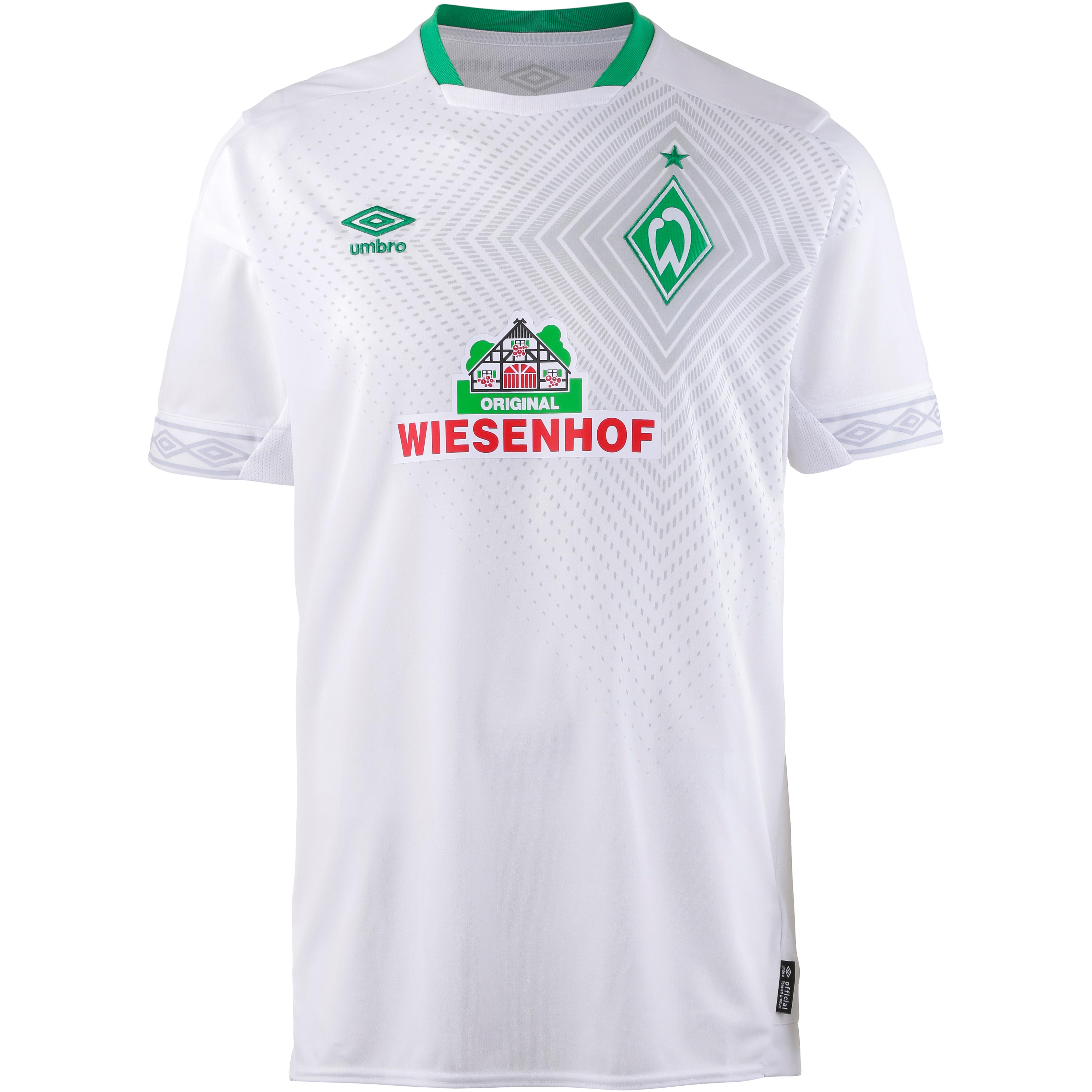 Umbro Werder Bremen 18 19 3rd Fussballtrikot Herren Brilliant White Golf Green Im Online Shop Von Sportscheck Kaufen