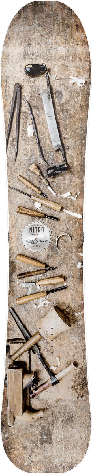 Nitro Snowboards Woodcarver All-Mountain Board Herren braun