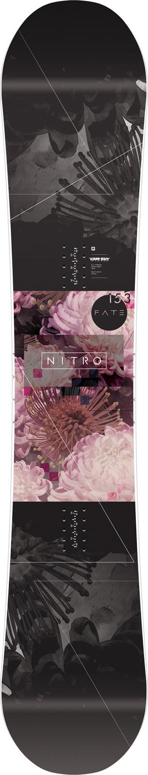 Nitro Snowboards Fate All-Mountain Board Damen braun-rosa