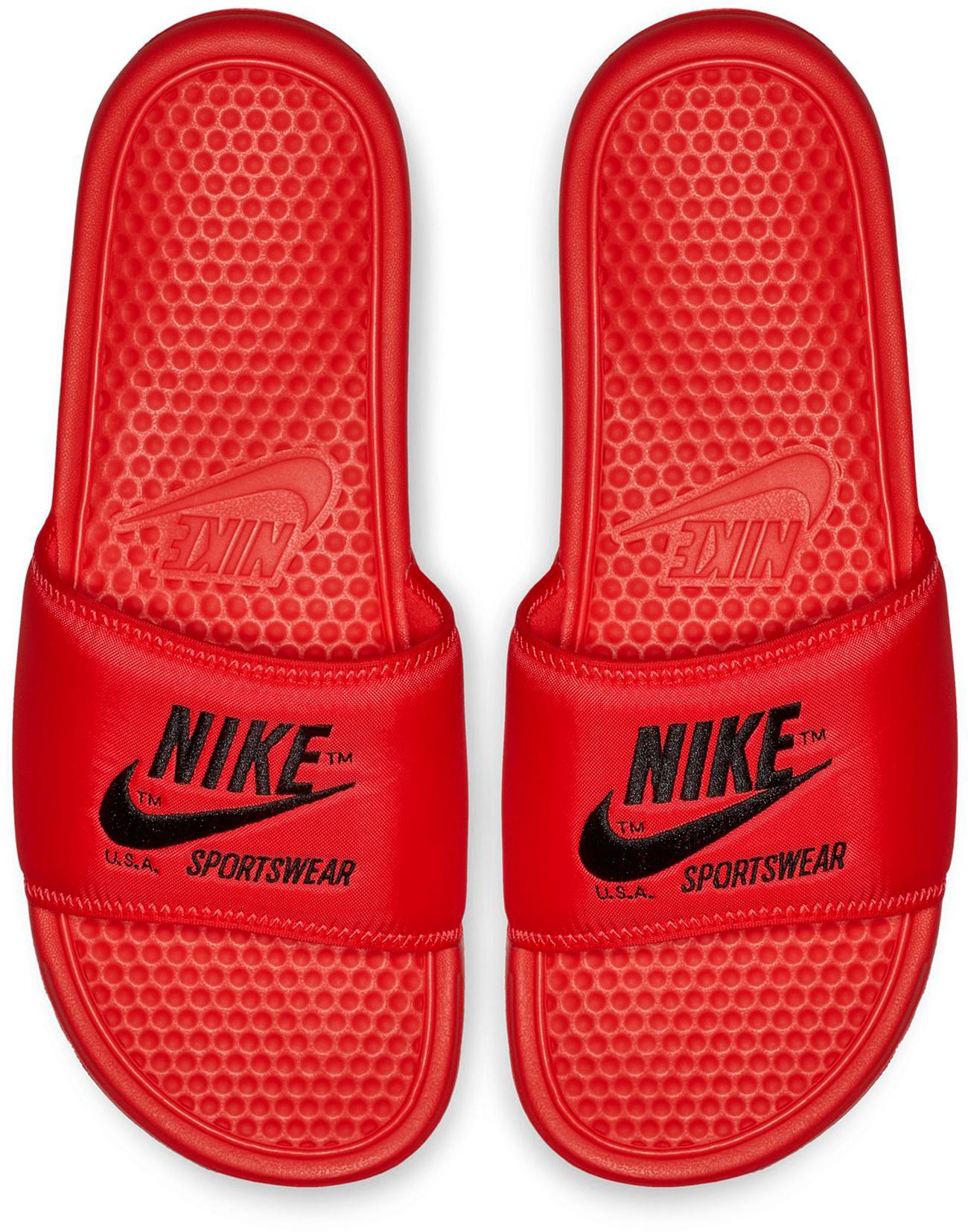 nike badelatschen rot