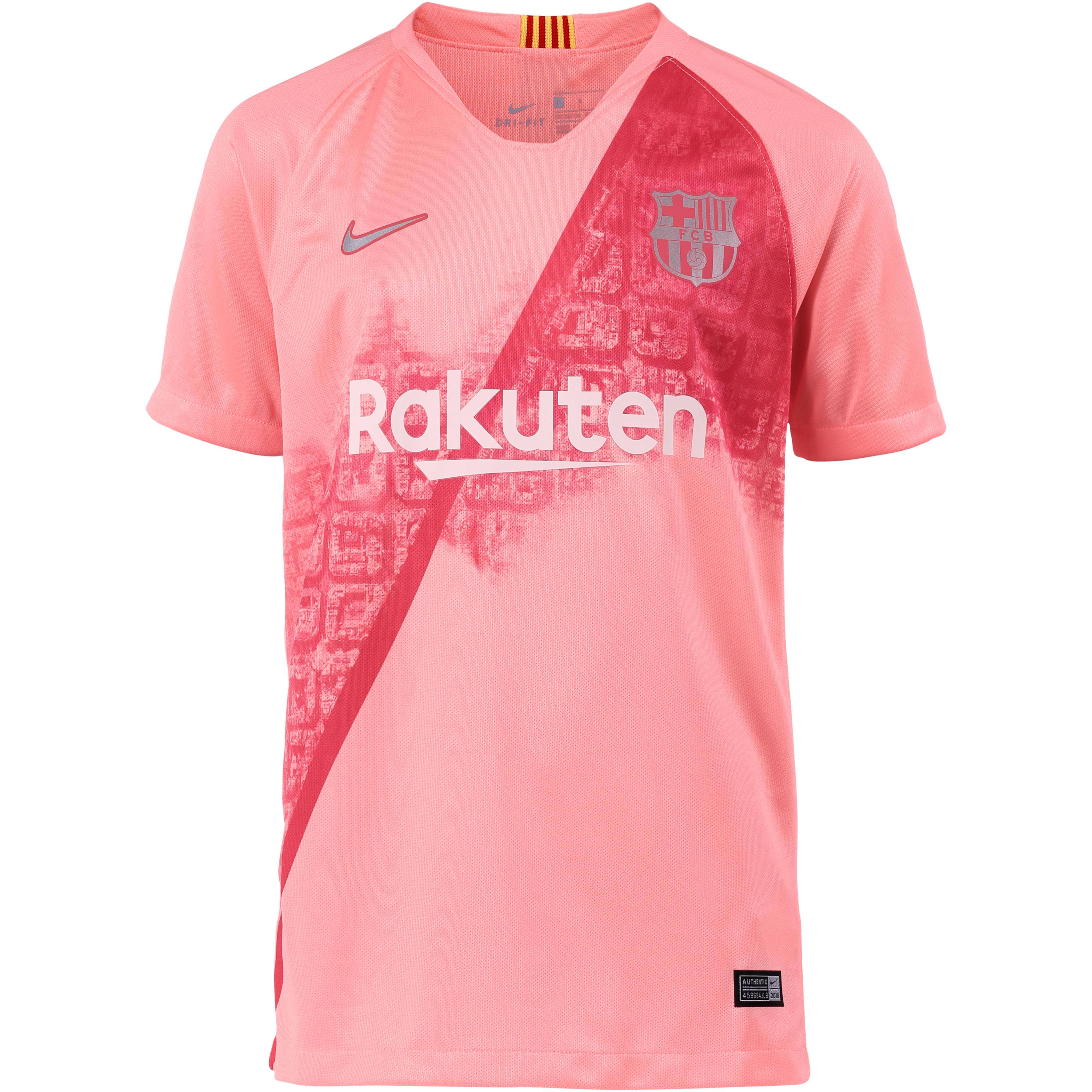 Nike Fc Barcelona 18 19 Cl Trikot Kinder Lt Atomic Pink Silver Im Online Shop Von Sportscheck Kaufen