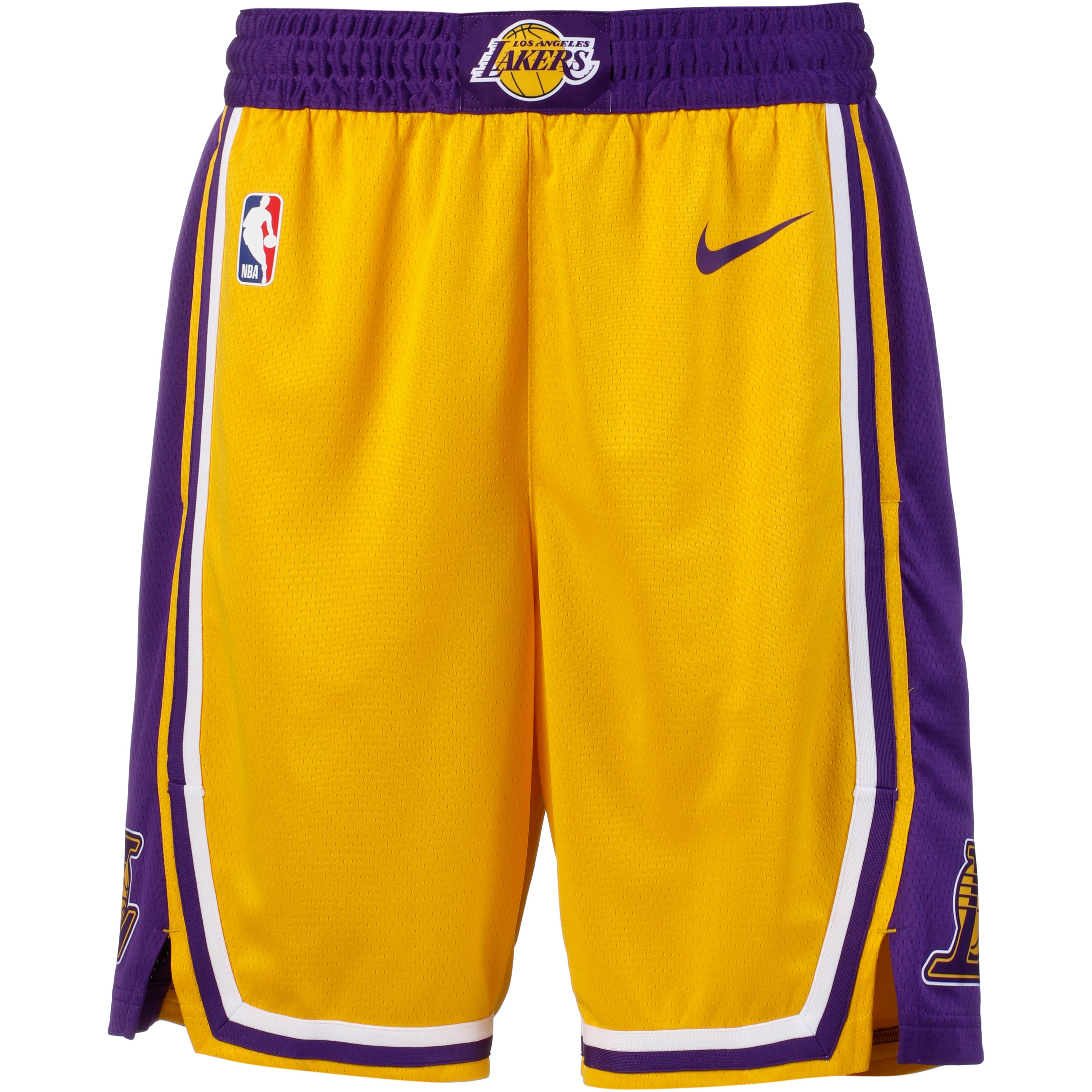 white lakers shorts