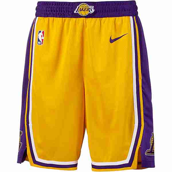 Nike Los Angeles Lakers Basketball-Shorts Herren amarillo-field purple-white