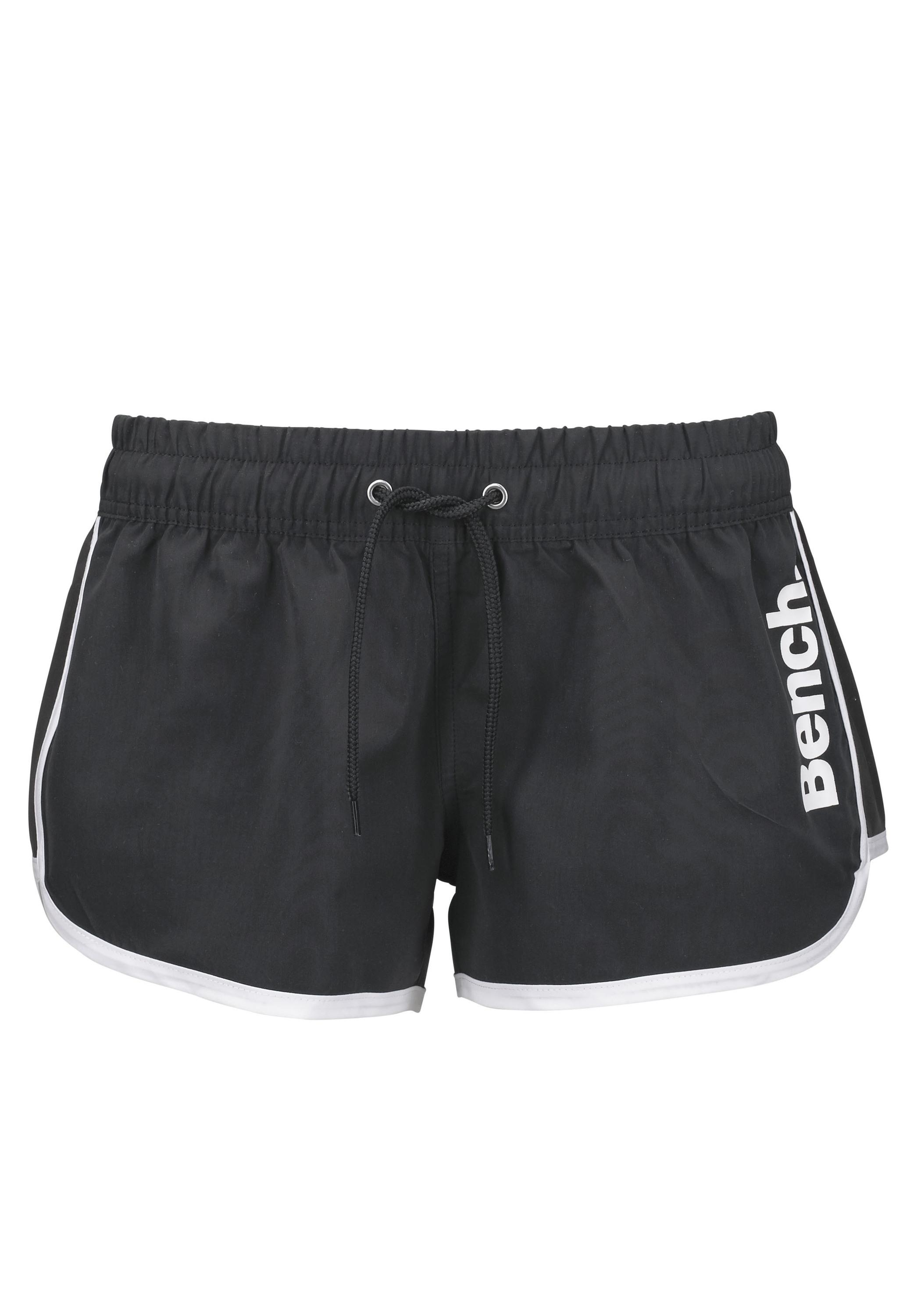 Bench Damen Badeshorts - Trendige Beachwear In Basic Design Mit Kontrastpaspel