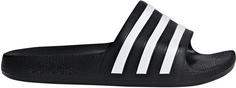 Rückansicht von adidas ADILETTE AQUA Badelatschen Kinder core black