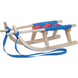 Kathrein Tourenrodel Kinder m. Gurtsitz Schlitten Kinder blau/rot