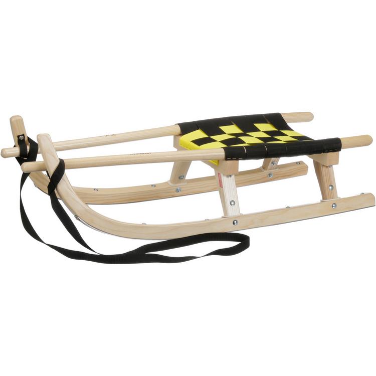 Kathrein Kathrein Tourenrodel Jugend m. Gurtsitz Schlitten Kinder - schwarz-gelb - 0 | SportScheck