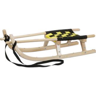 Kathrein Tourenrodel Jugend m. Gurtsitz Schlitten Kinder schwarz/gelb