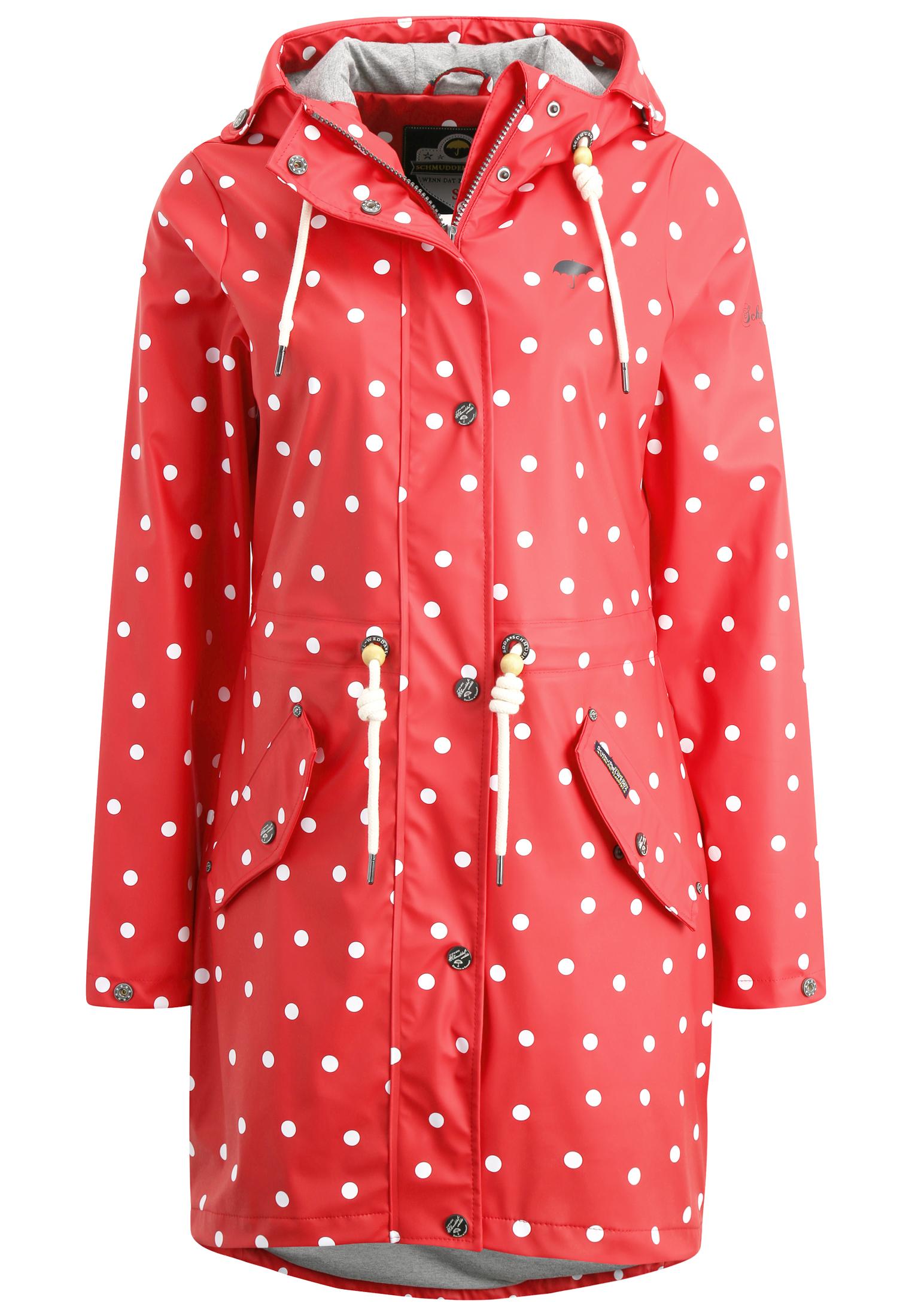 Schmuddelwedda Regenjacke Damen Punkte Rot Wollweiss Im Online Shop Von Sportscheck Kaufen