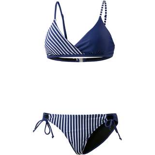 Maui Wowie Sporty Bikini Set Damen dunkelblau-weiß